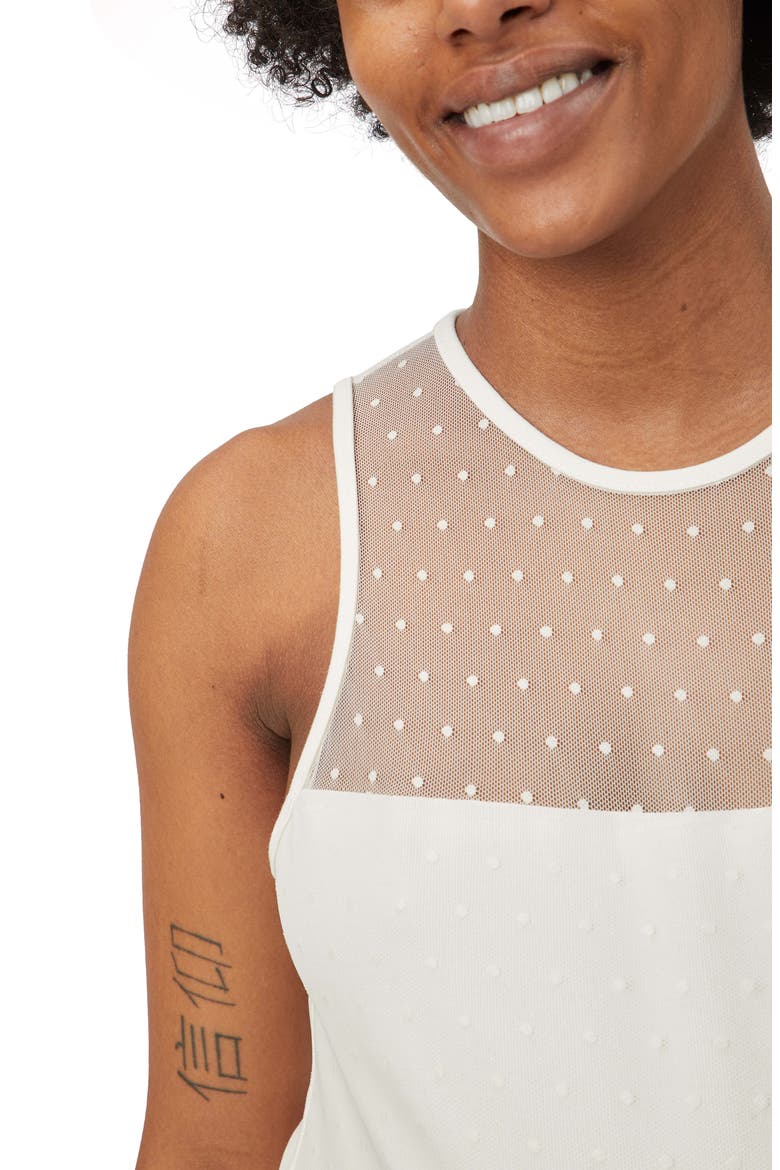 Shadow Dot Maternity Sheath Dress, Alternate, color, IVORY