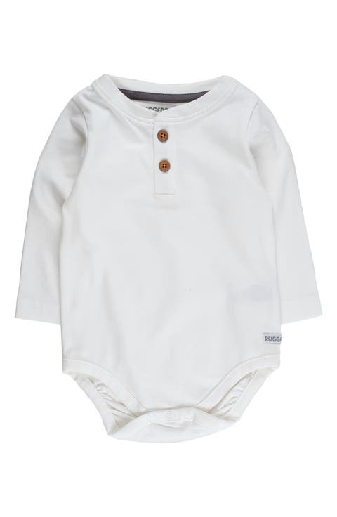 Cotton Henley Bodysuit (Baby)