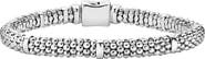 LAGOS Caviar Sterling Silver Rope Station Bracelet