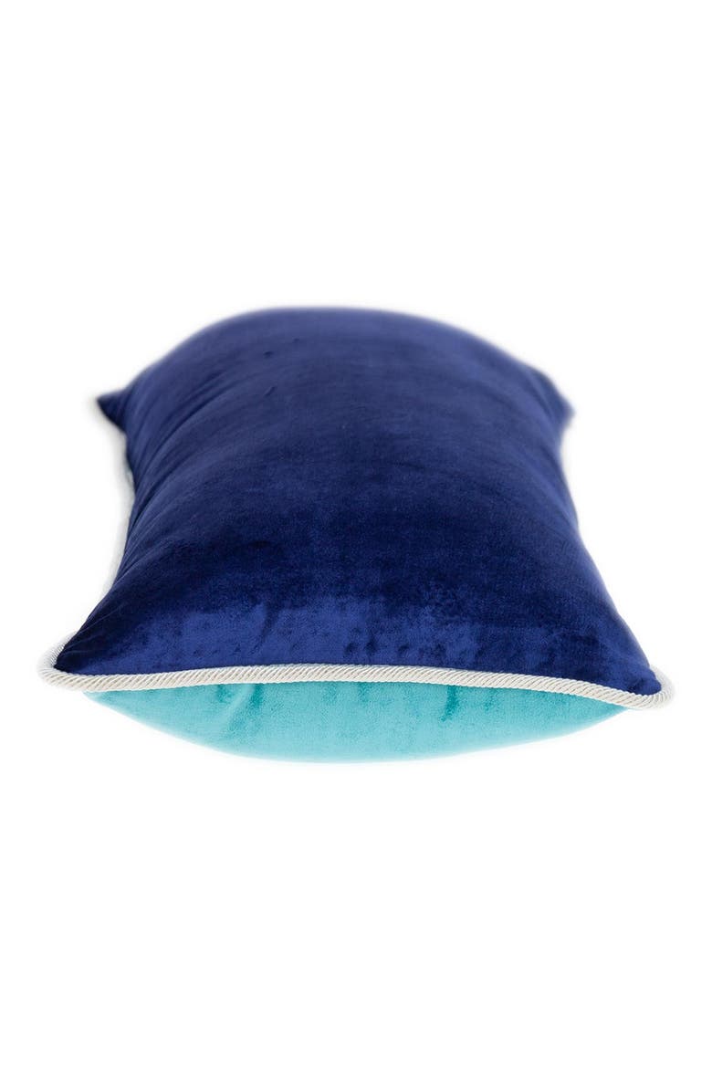 Maia Transitional Aqua Throw Pillow, Alternate, color, AQUA