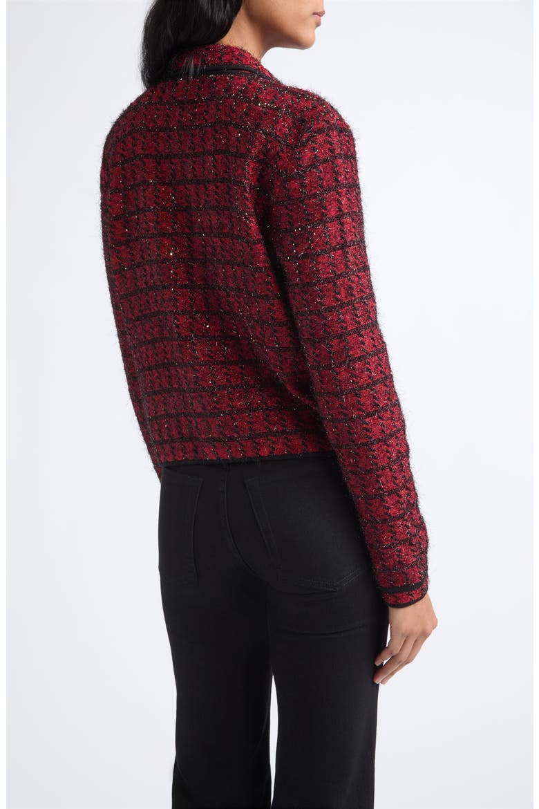 Blanche Knit Cotton Jacket, Alternate, color, CARDINAL RED MULTI