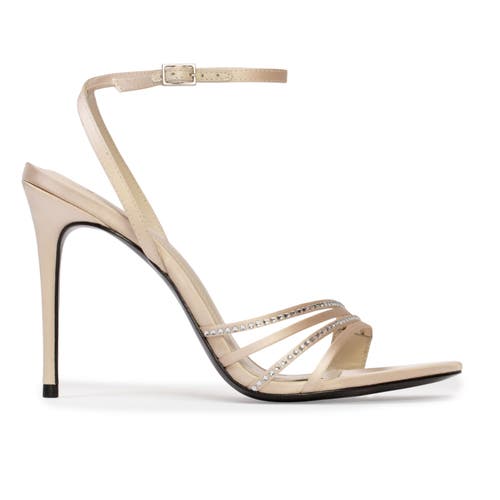 Black Suede Studio Ella 100 Strappy Sandal In Multi