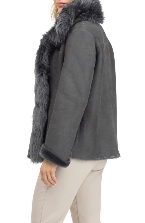 Gorski Merino Toscana Lamb Jacket In Gray