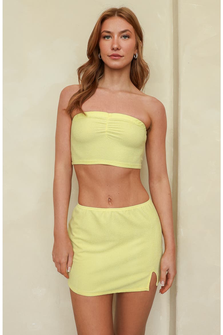 Mojito Mini Skirt, Alternate, color, Baby Yellow