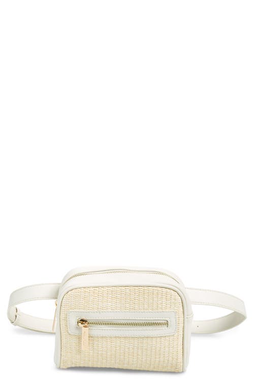 Mali + Lili Amanda Straw Belt Bag