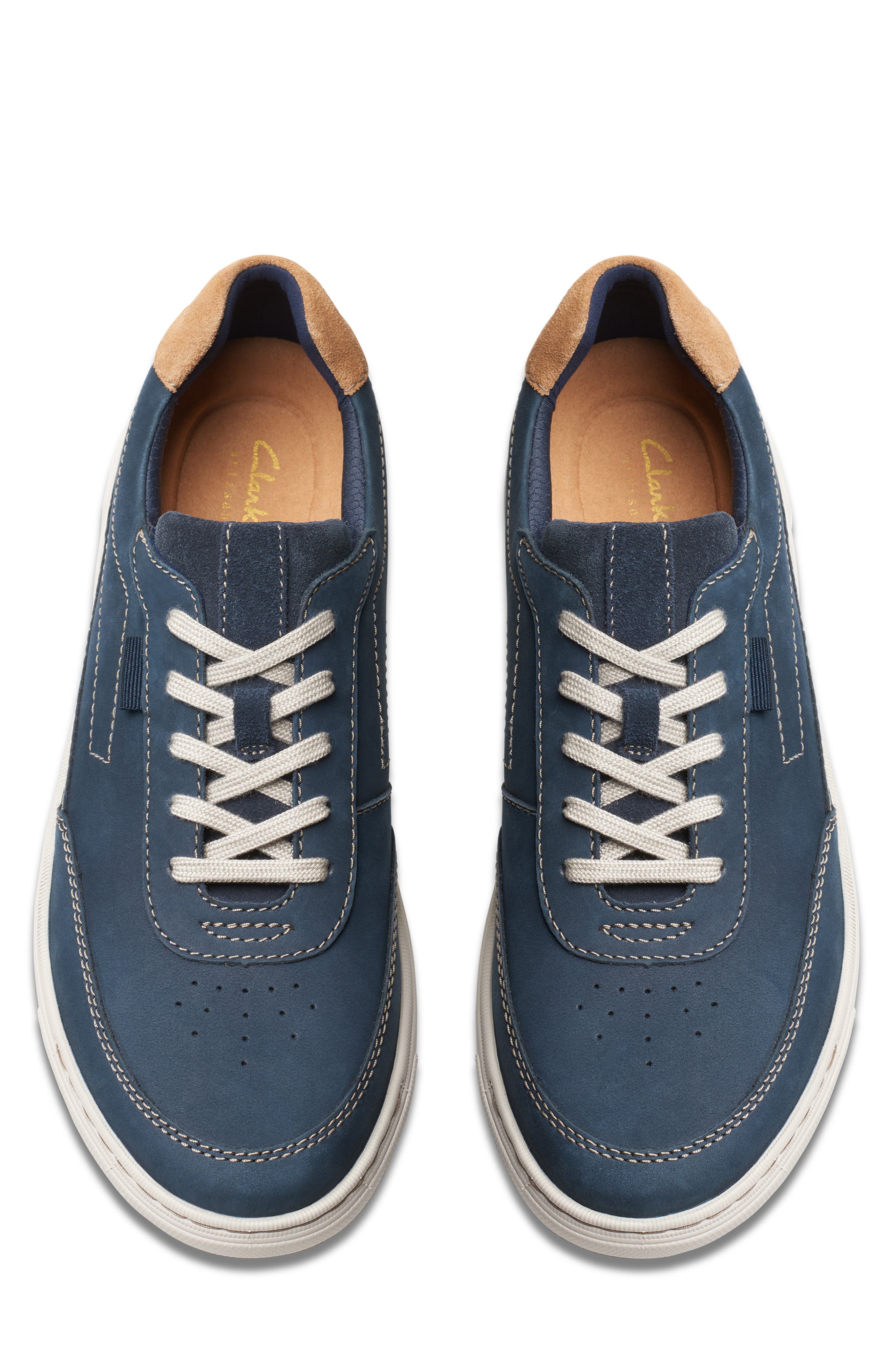 Clarks<sup>®</sup> Mapstone Trail Sneaker, Alternate, color, Navy Nubuck