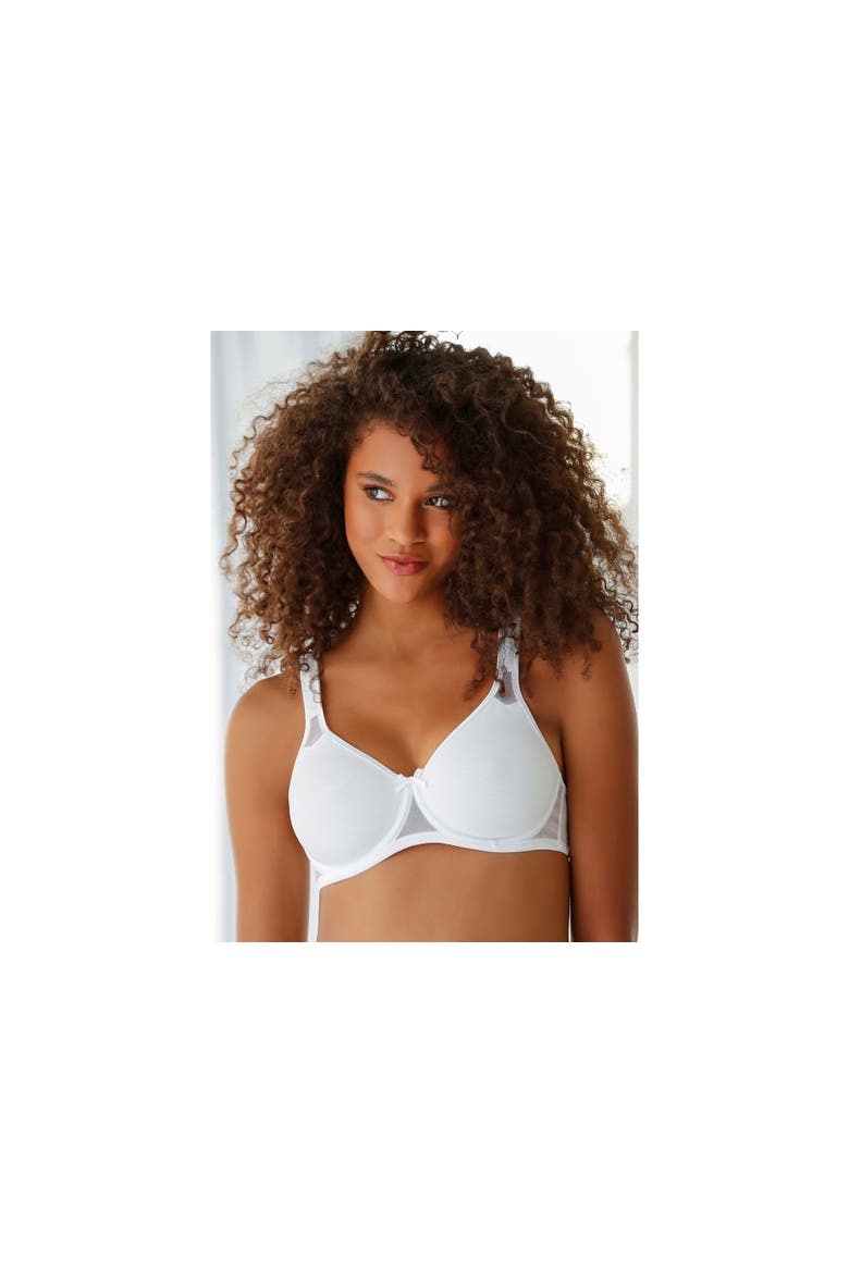 2 Pk Sheer Accent T-Shirt Bras, Alternate, color, Black & White
