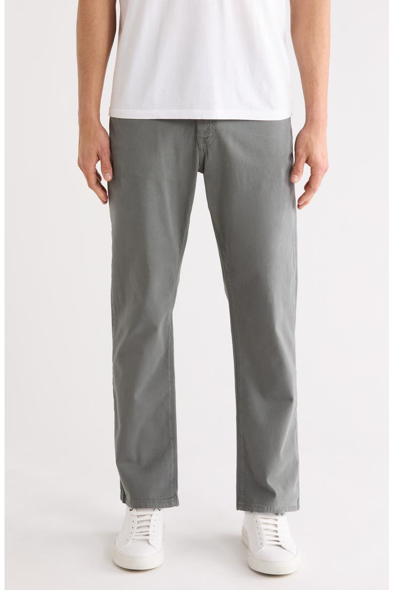 Zach Straight Leg Twill Pants, Main, color, JASPER GREEN TWILL