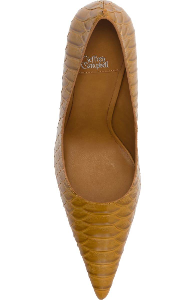 Jeffrey Campbell Good Luck Pump, Alternate, color, Mustard Snake