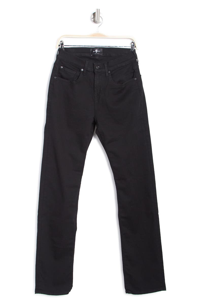 Seven Austyn Relaxed Straight Leg Jeans, Alternate, color, Blk Onyx
