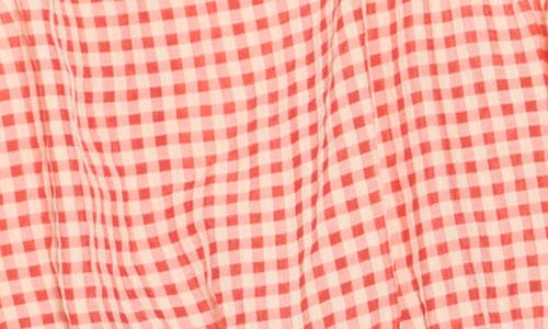 Lush Shirred Gingham Tank