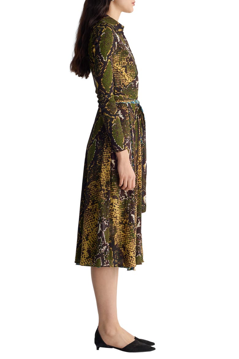 Phoenix Reversible Midi Dress, Alternate, color, SERPENTE CARAWAY/GEO PESTO