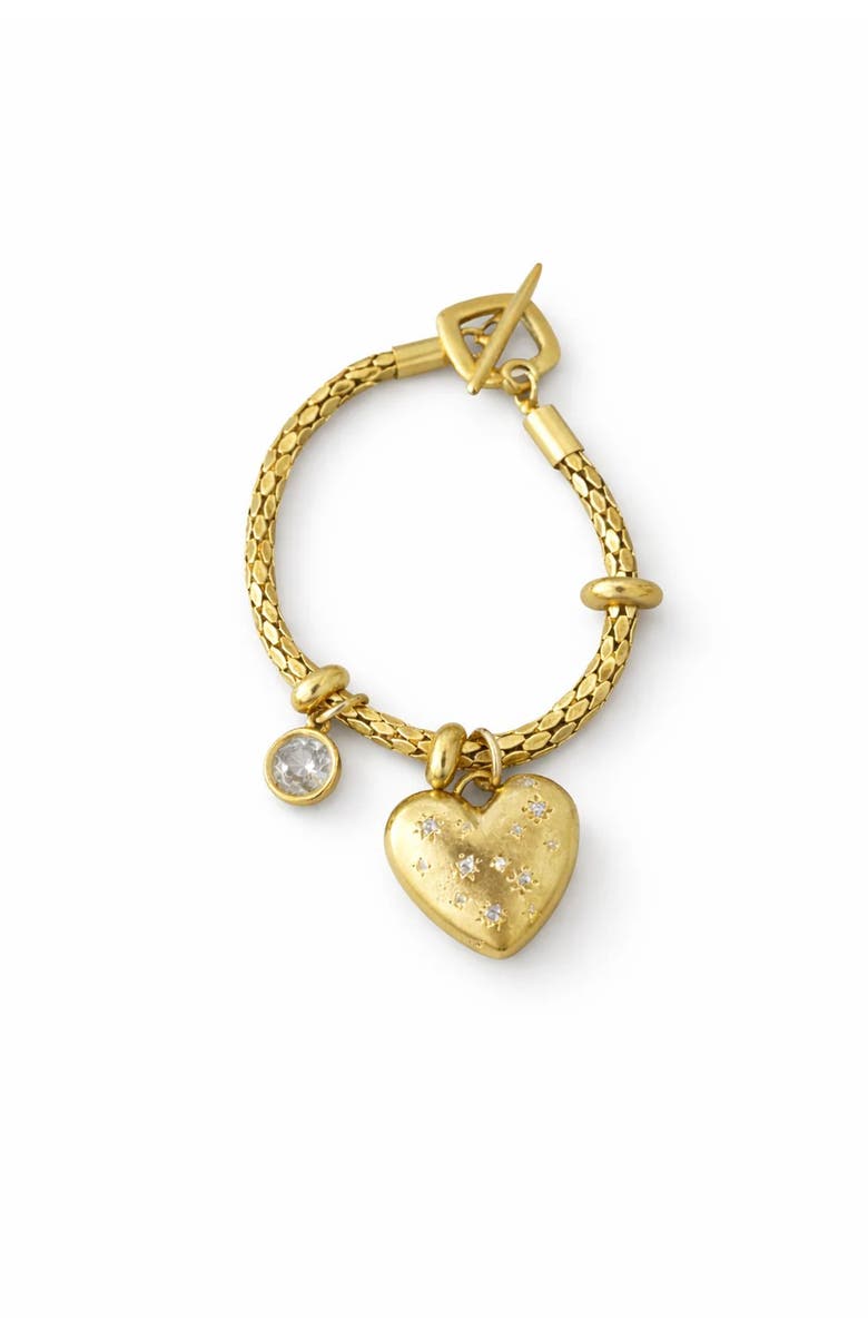 Adorn by Alexandra Riley Starlight Heart Bracelet, Main, color, Gold