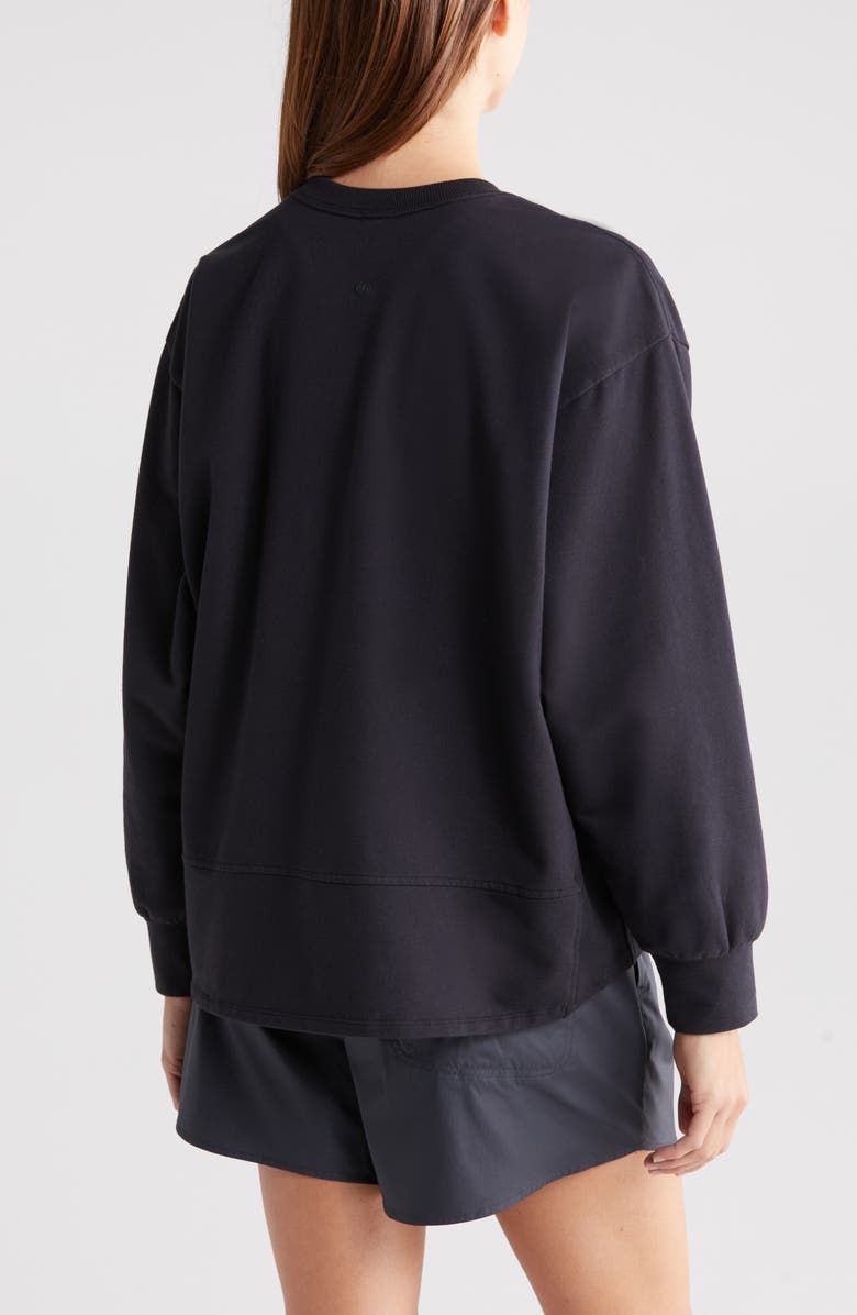 Zella Swoop Crewneck Sweatshirt, Alternate, color,