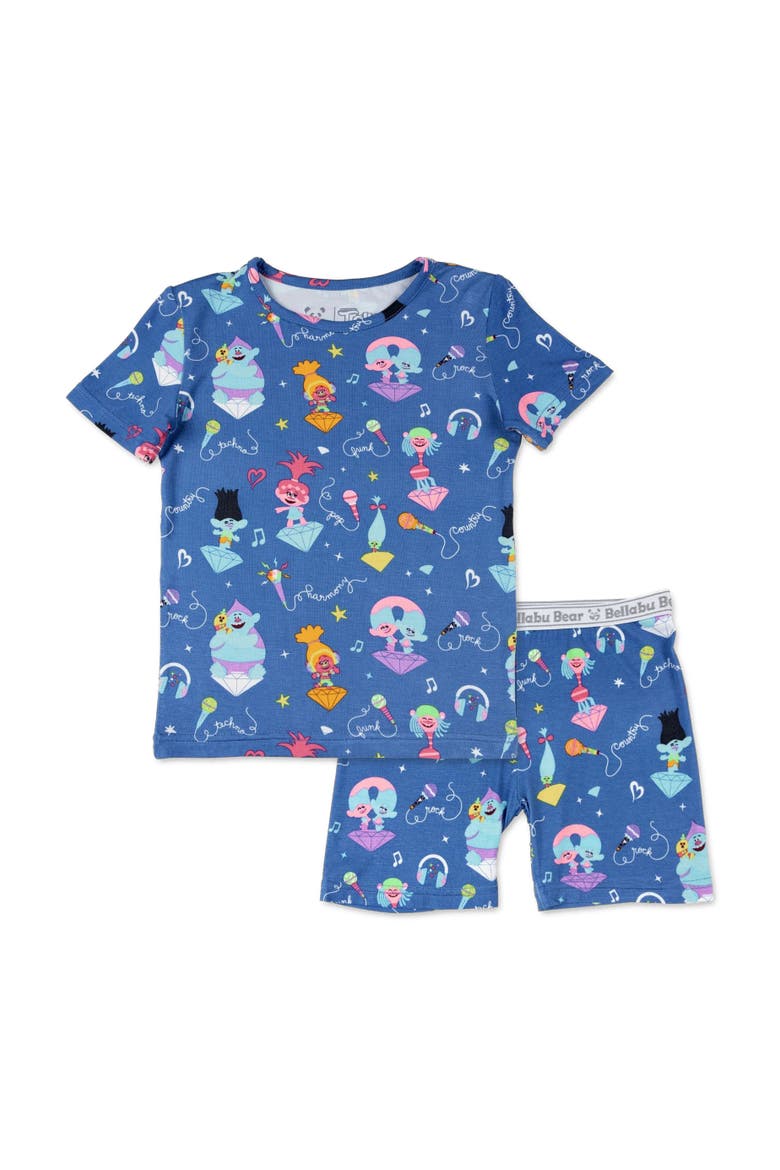 Trolls Music Kids 2-Piece Short Sleeve & Shorts Pajama Set, Main, color, Trolls Music