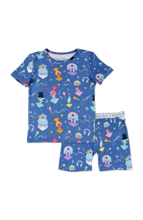 Trolls Music Kids 2-Piece Short Sleeve & Shorts Pajama Set
