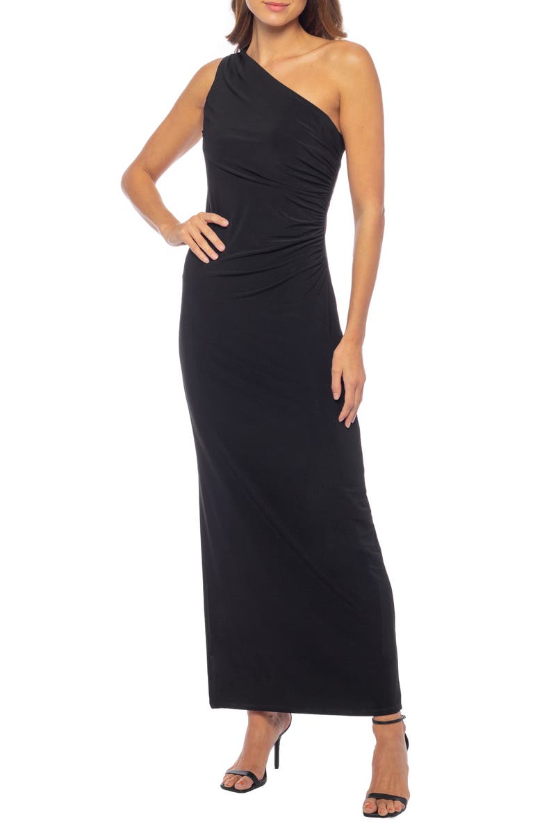 Marina One-Shoulder Jersey Maxi Dress, Main, color, 