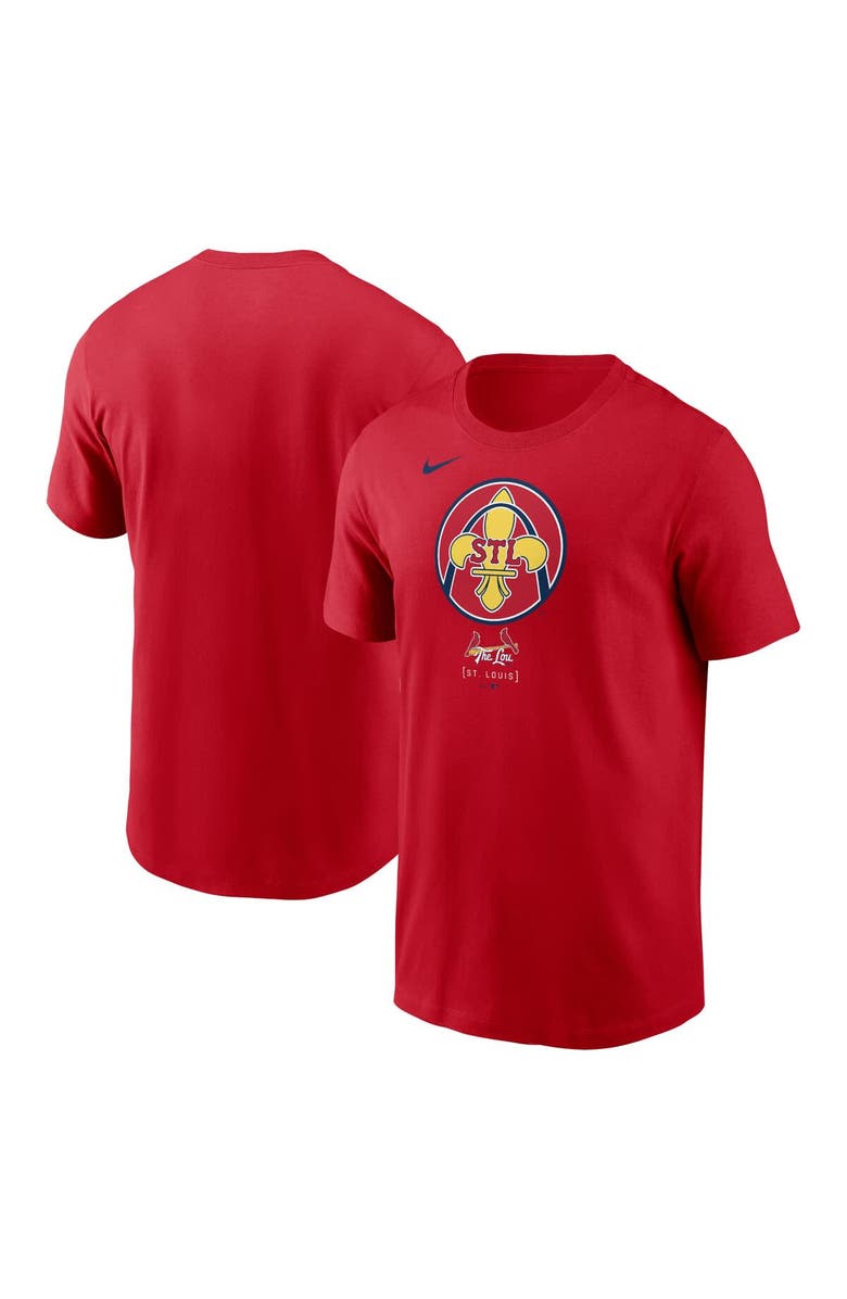 Nike Men's Nike  Red St. Louis Cardinals 2024 City Connect Large Logo T-Shirt, Alternate, color, Red