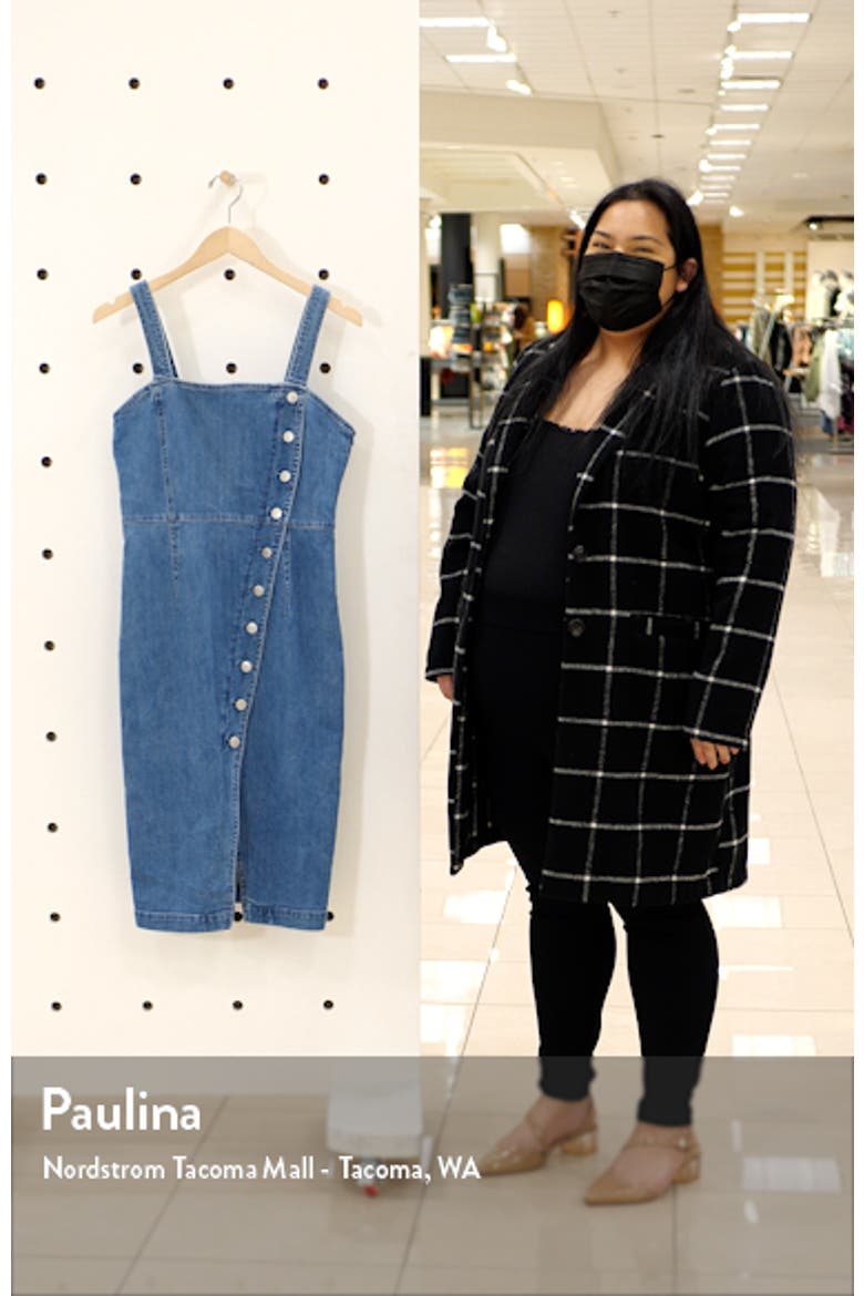 Julia Asymmetrical Button Front Denim Sundress video