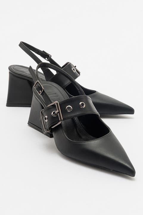 Nepido Pointed Toe Block Heel Pump (Women)