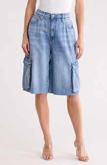 Good American Denim Cargo Shorts