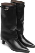 NeroGiardini Pointed Toe Cuff Leather Boot