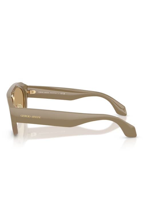 Giorgio Armani 57mm Oval Sunglasses In Neutral