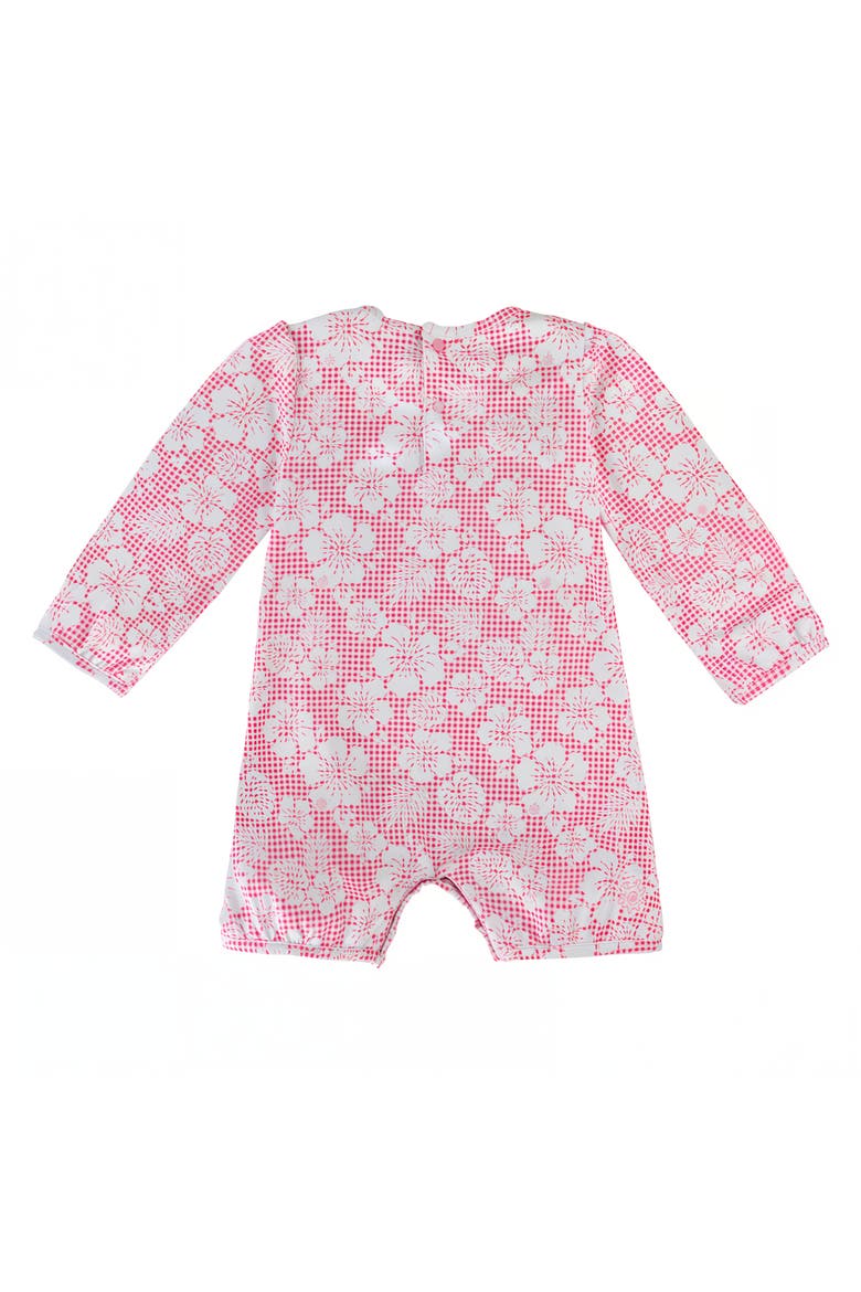UV Sunzie, Alternate, color, Pink Hibiscus Gingham