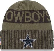 New Era Men's New Era Dark Green Dallas Cowboys 2025 Salute to Service Cuffed Knit Hat