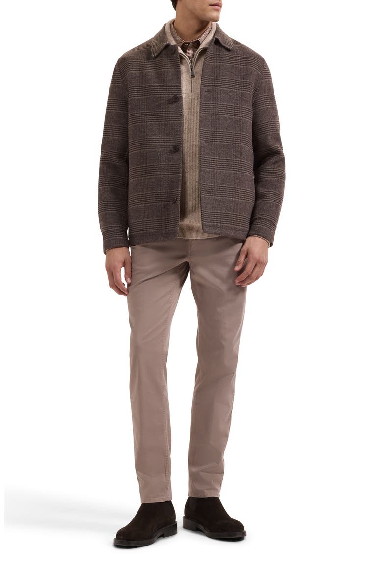 Wool Blend Blouson Jacket, Alternate, color, TRUFFLE