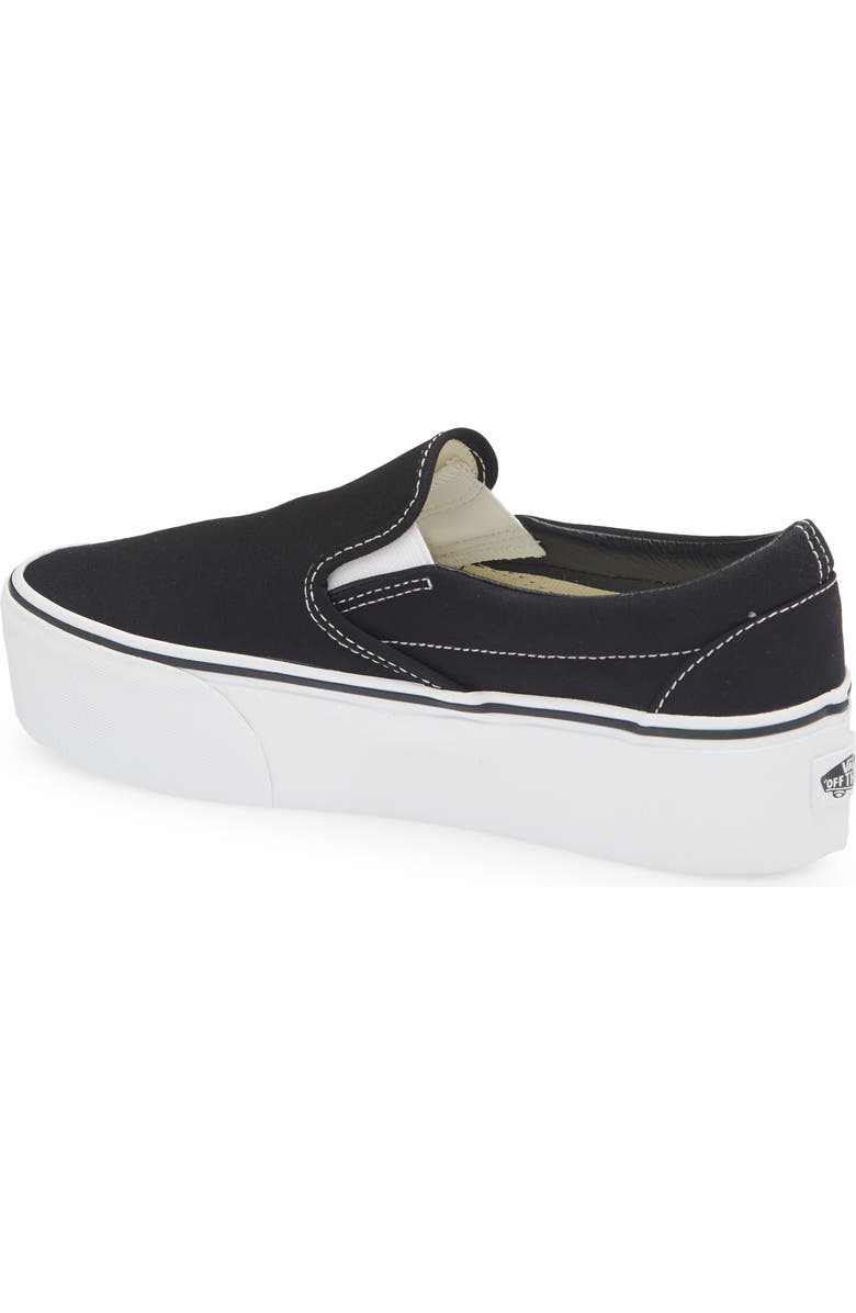 Vans UA Classic Platform Slip-On, Alternate, color, Black True White