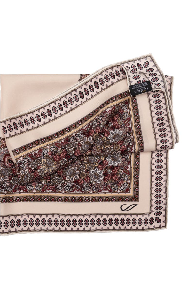 Elizabetta Marcello - Silk Neckerchief for Men, Alternate, color, Beige And Rose