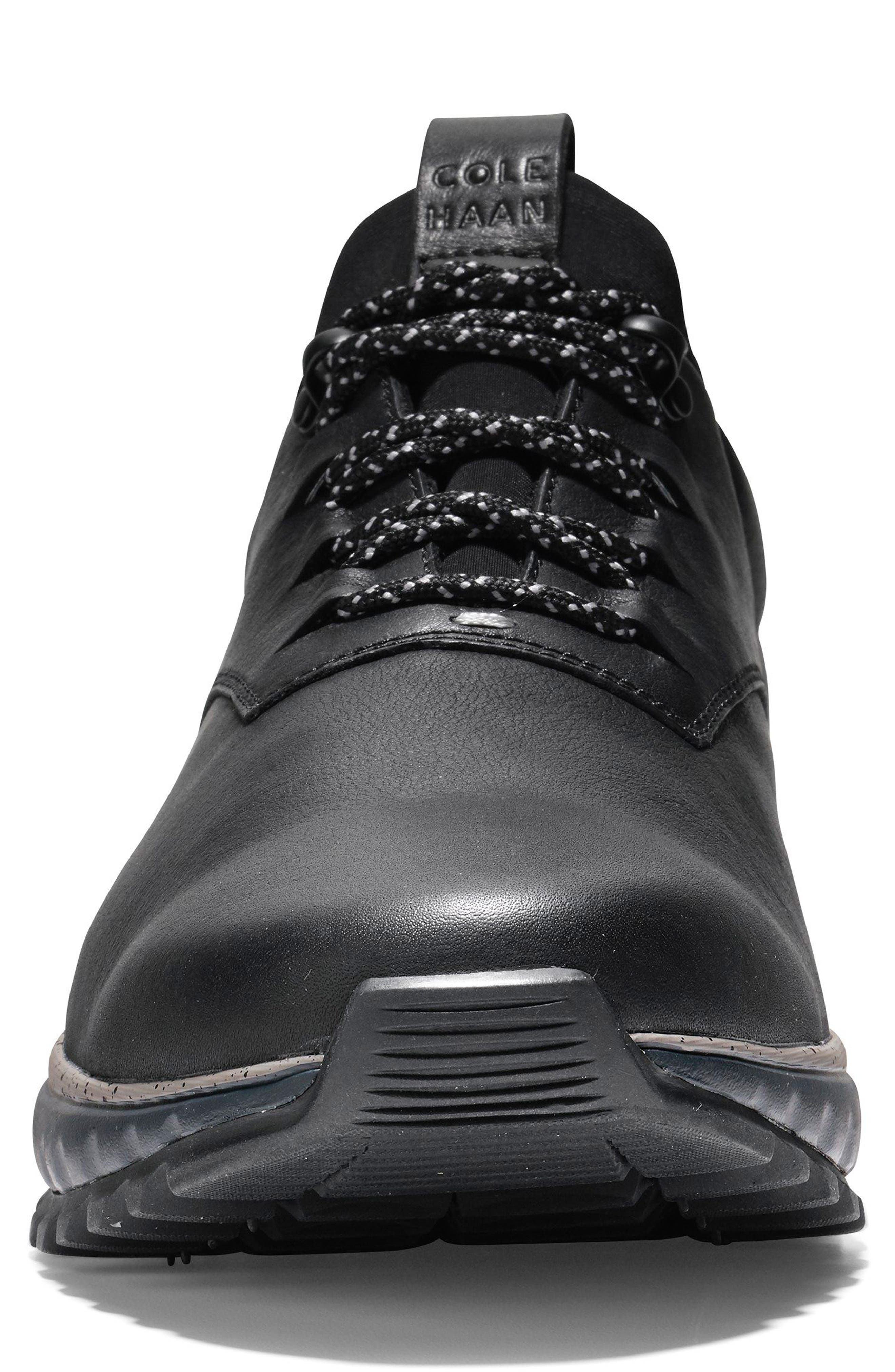 Cole Haan GrandExpløre All Terrain Waterproof Sneaker, Alternate, color, Black/ Ironstone Leather