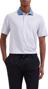 Bugatchi Three-Button Performance Polo