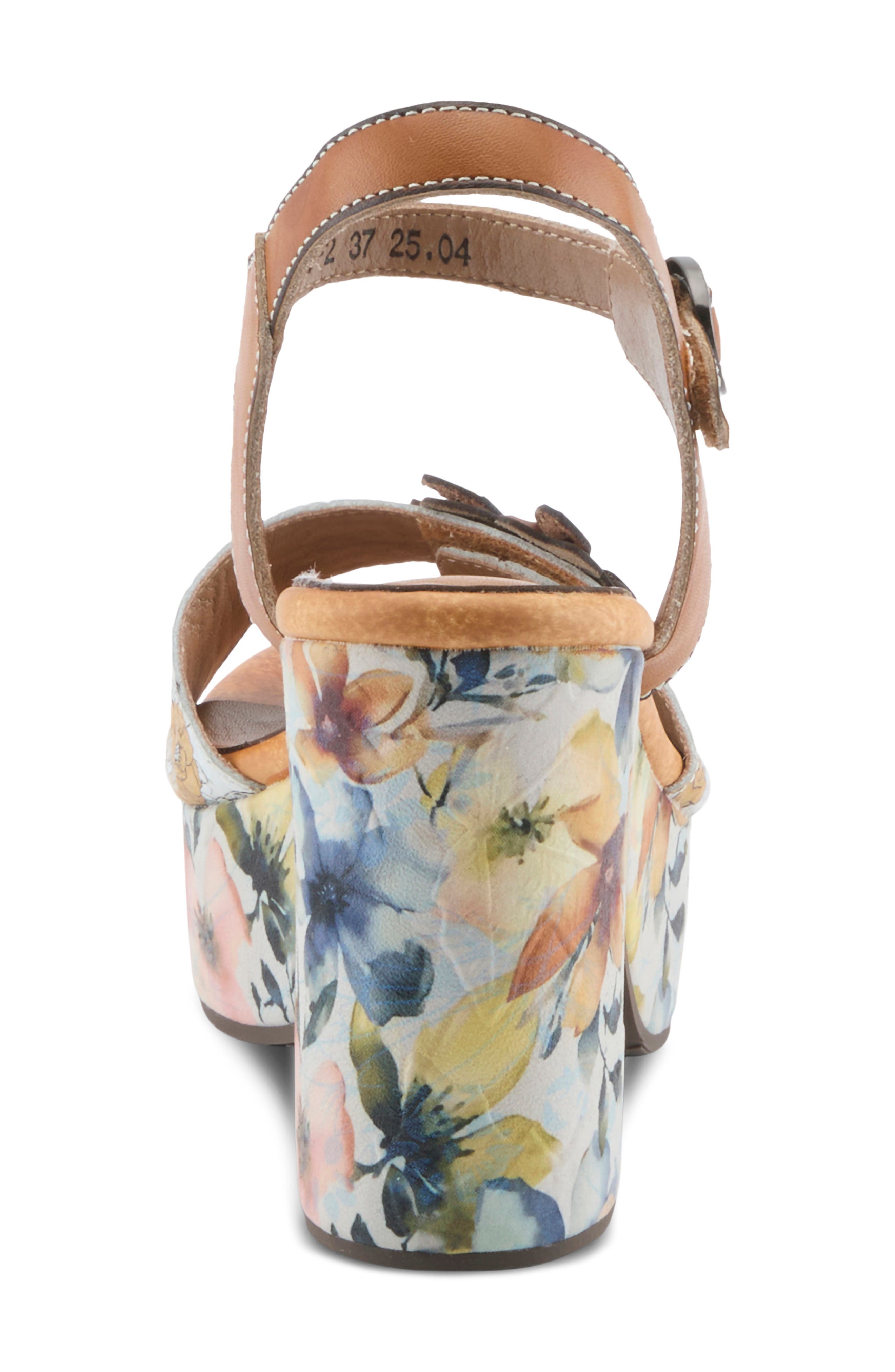 L'Artiste by Spring Step Felis Platform Sandal, Alternate, color, Camel Multi