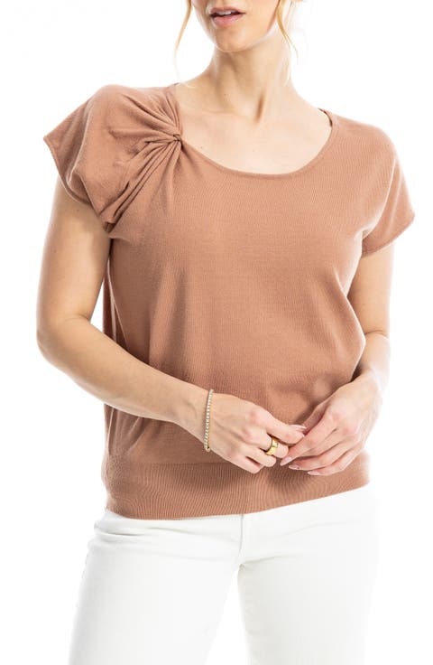 Twist Neck Sweater Top
