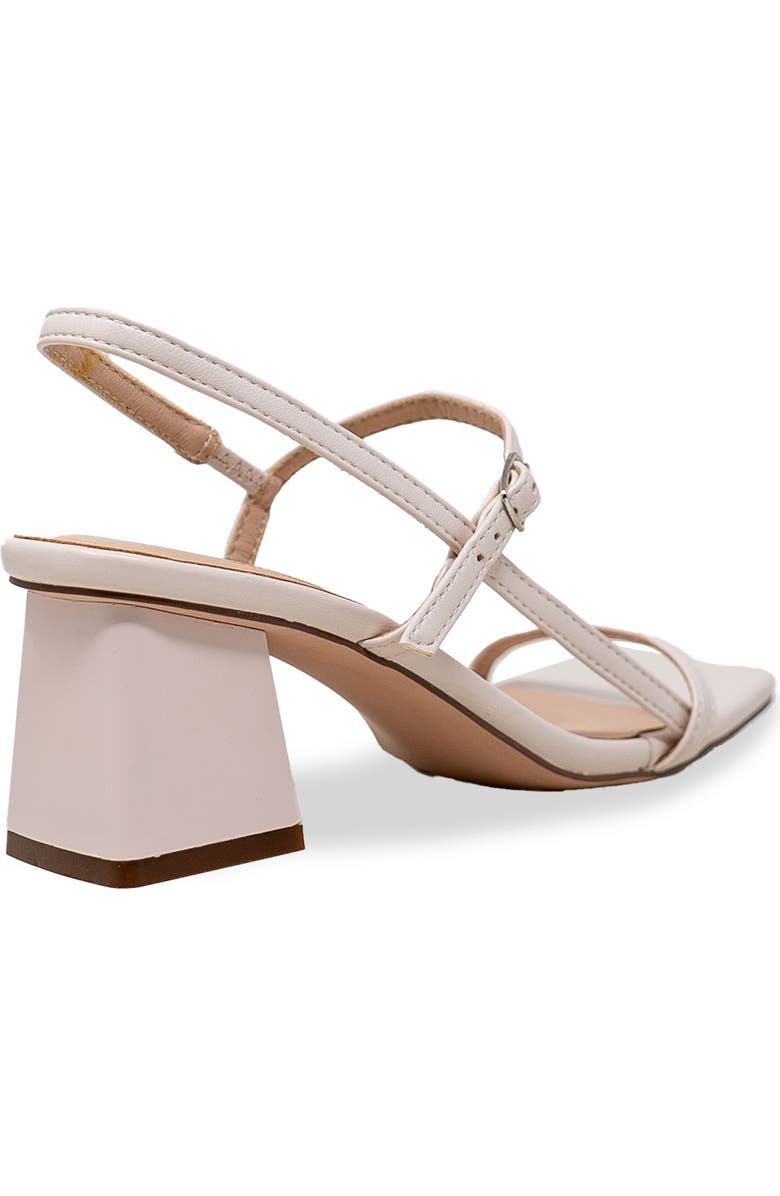 CHASE AND CHLOE Maple Slingback Block Heel Sandal, Alternate, color, Beige Pu