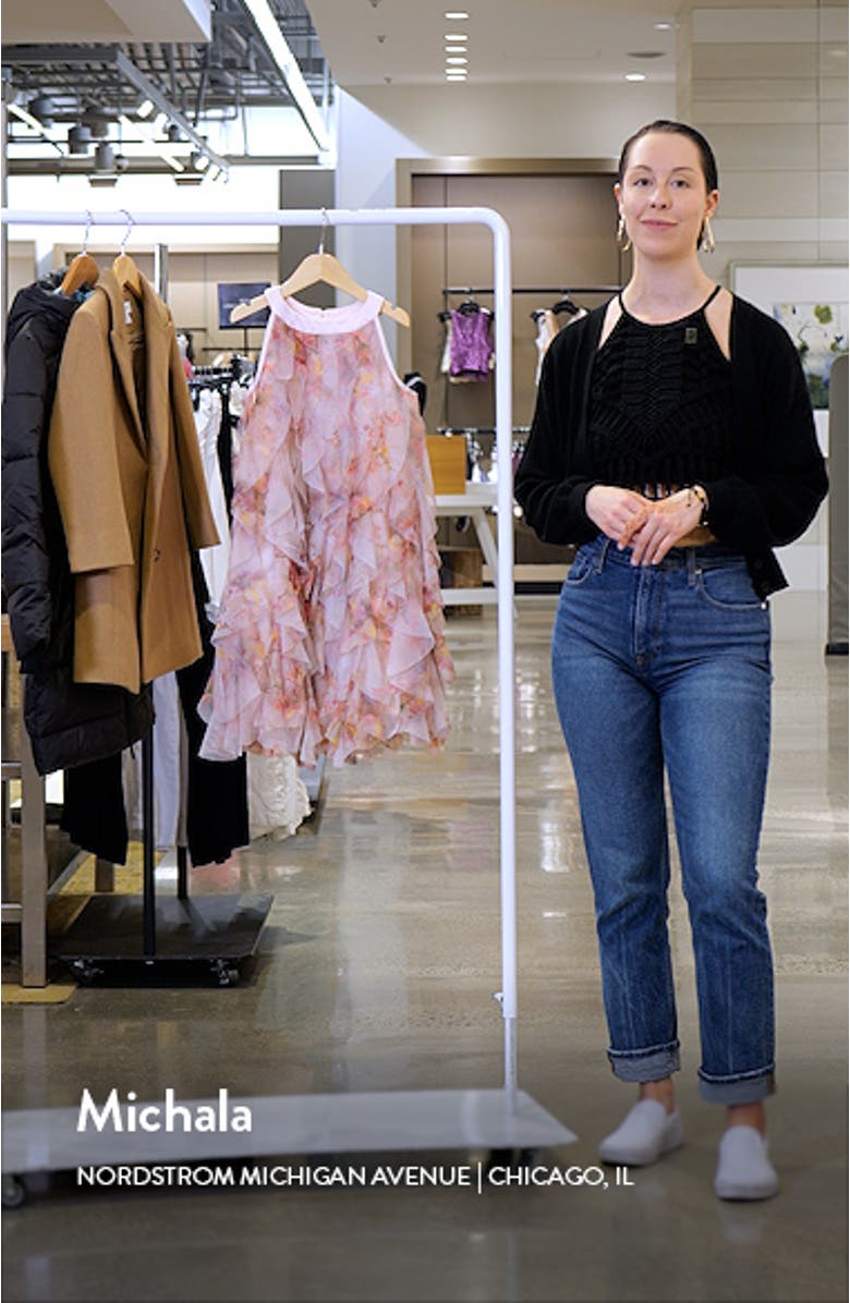 Kids' Vertical Ruffle Tulle Dress, sales video thumbnail