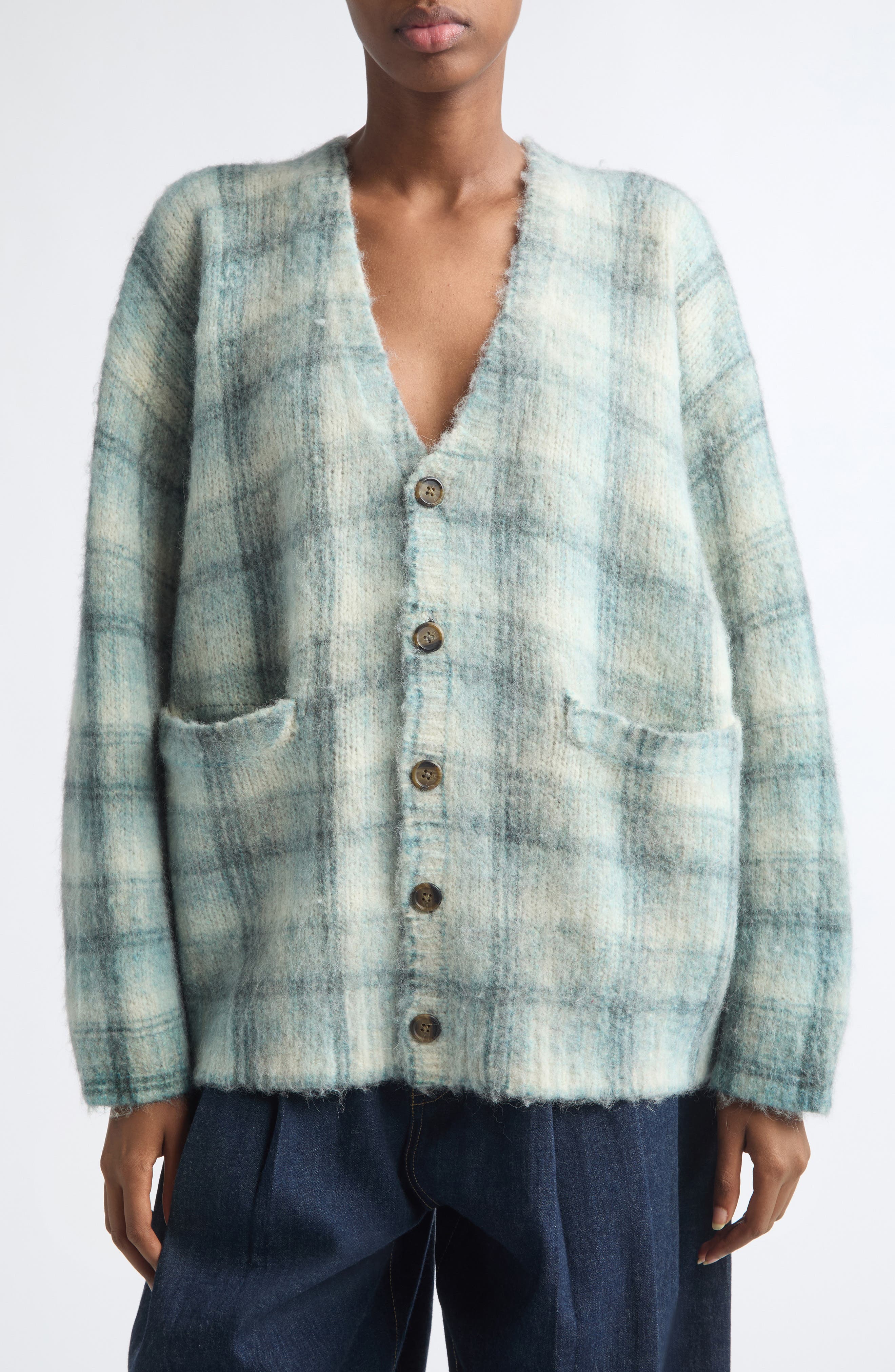 selected BLUE PLAID