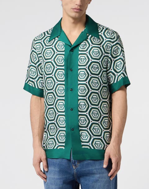 Silk Bowling Shirt Monogram 70'S Men