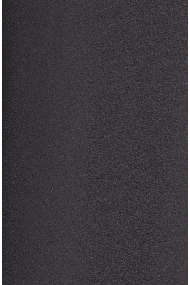 Pleated Culottes, Alternate, color, BLACK