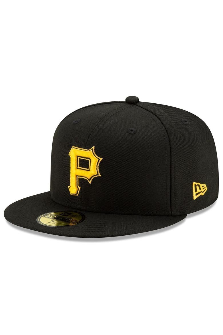 Men's New Era Black Pittsburgh Pirates Alternate 2 Authentic Collection On-Field 59FIFTY Fitted Hat, Main, color, BLACK