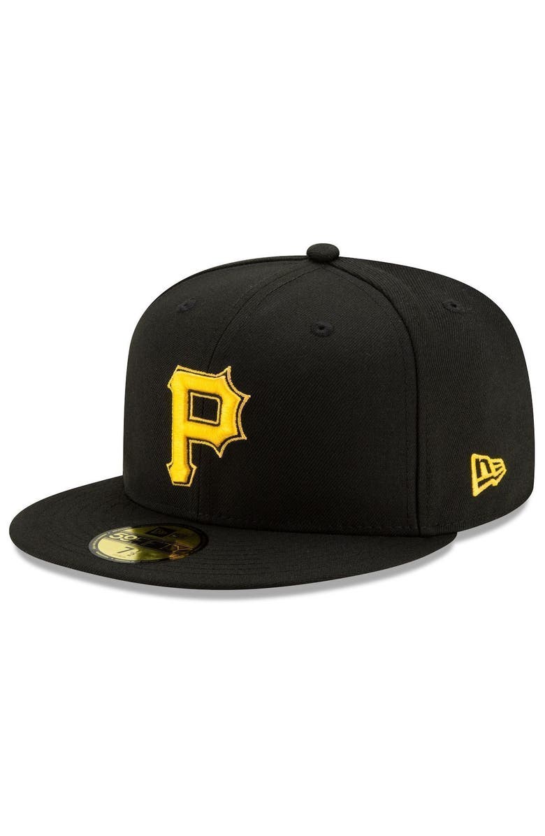 New Era Men's New Era Black Pittsburgh Pirates Alternate 2 Authentic Collection On-Field 59FIFTY Fitted Hat, Main, color, Black