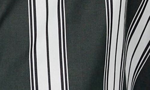 MADEWELL MADEWELL STRIPE OVERSIZE SHORT SLEEVE BUTTON-UP SHIRT 
