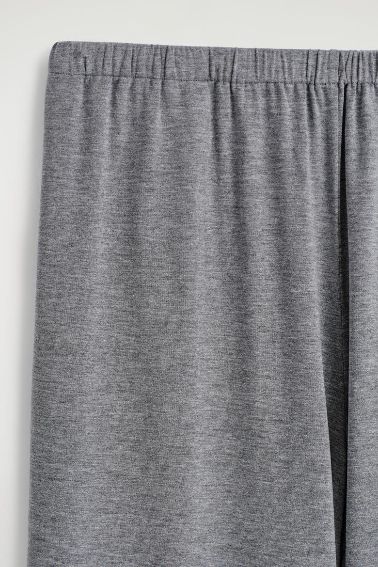 Fluid Jersey Wide-Leg Pants, Alternate, color, GRAY