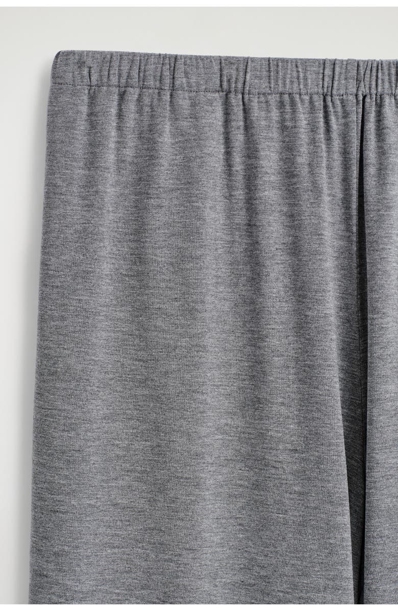 COS Fluid Jersey Wide-Leg Pants, Alternate, color, Gray