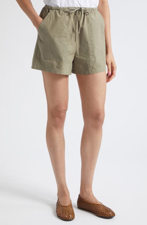 Kyoto Patch Pocket Cotton Drawstring Shorts