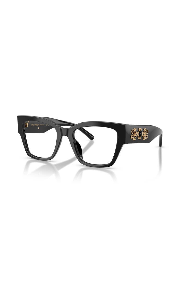 53mm Butterfly optical glasses, Main, color, Black