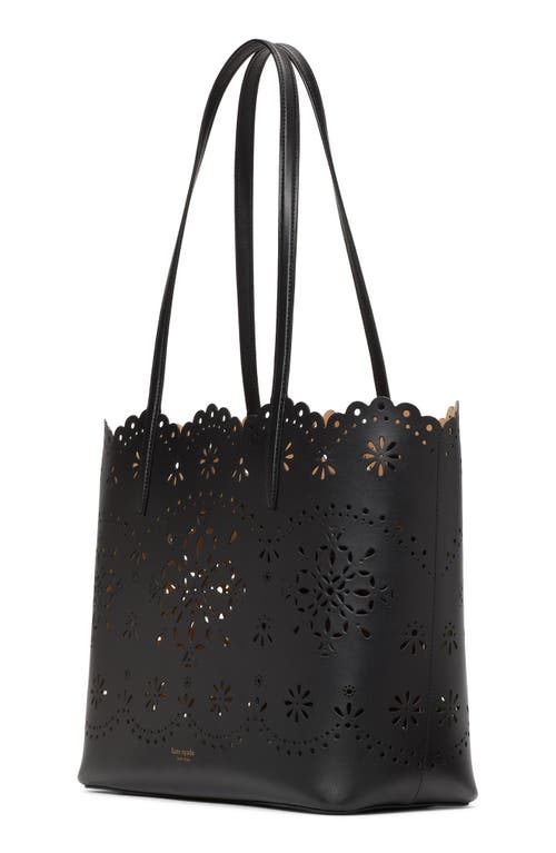 Kate Spade New York Do It All Spade Floral Perforated Leather Tote