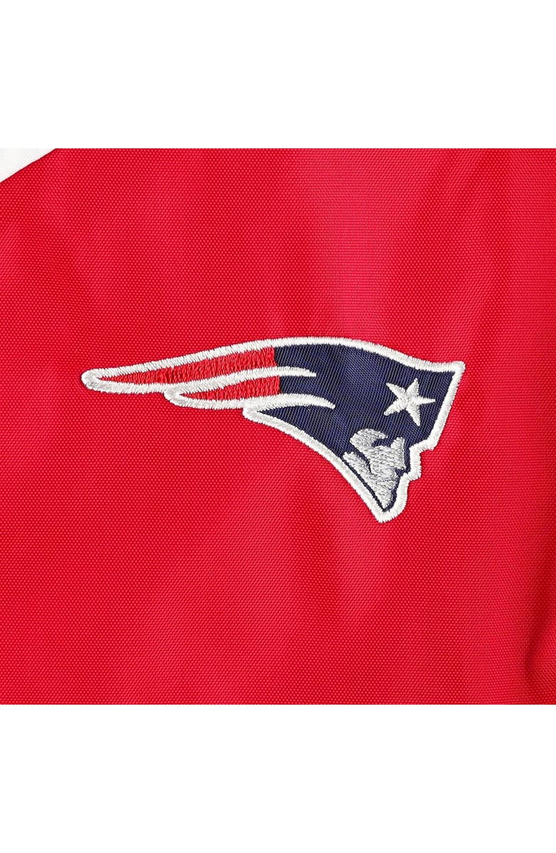 Tommy Hilfiger Women's Tommy Hilfiger White/Red New England Patriots Staci Half-Zip Hoodie Windbreaker Jacket, Alternate, color, White